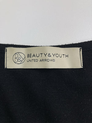 BEAUTY&YOUTH/ビューティーアンドユース/Tシャツ/カットソー/トップス/ブラック