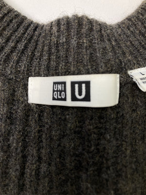 UNIQLO/ユニクロ/ニット/セーター/トップス/グレー/L