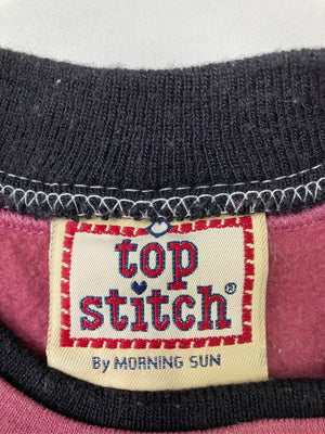top stitch/スウェット/トップス/ピンク/MEDIUM