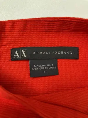 ARMANI EXCHANGE/アルマーニエクスチェンジ/ショート/ミニスカート/スカート/レッド/4