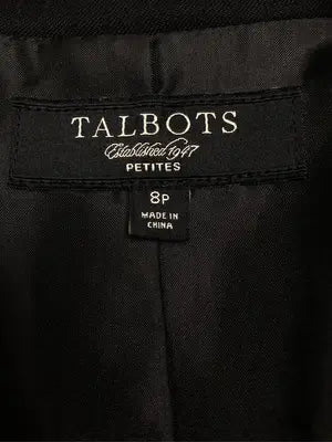 TALBOTS/タルボッツ/テーラードジャケット/ジャケット/アウター/ブラック/8P