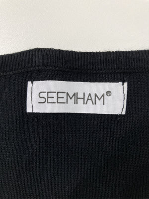 SEEMHAM/ワンピース/ワンピース/ドレス/ブラック/160/84A