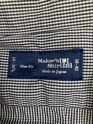 MAker`s Shirt/シャツ/ブラウス/トップス/ブラック/38-82 15-32 1/3