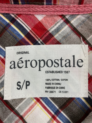 AEROPOSTALE/エアロポスタル/シャツ/ブラウス/トップス/レッド/S/P
