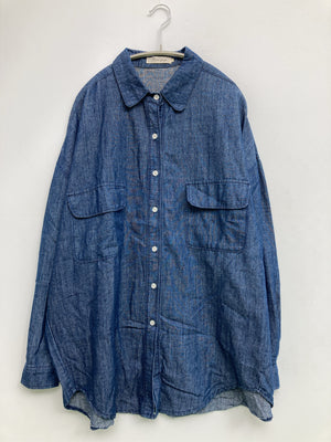 xuan yi ge/シャツ/ブラウス/トップス/ブルー