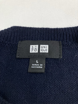 UNIQLO/ユニクロ/ニット/セーター/トップス/ネイビー/L