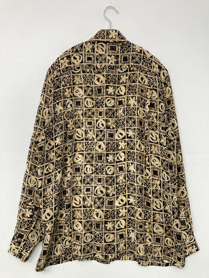 JAEGER/イェーガー/シャツ/ブラウス/トップス/ベージュ/34in 86cm