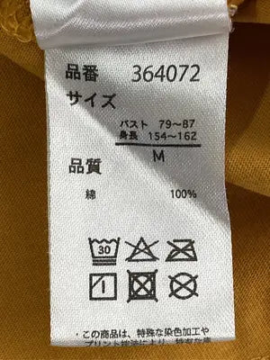 Tシャツ/カットソー/トップス/イエロー/M