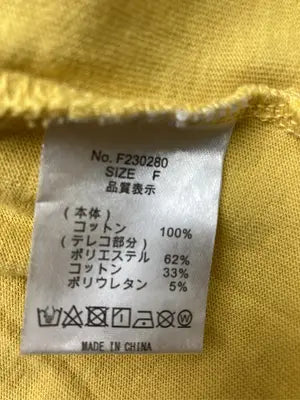CPCM/シーピーシーエム/Tシャツ/カットソー/トップス/イエロー/F
