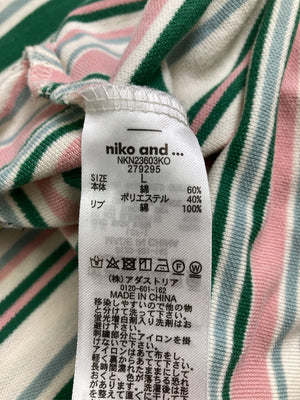 niko and .../ニコアンド/ポロシャツ/トップス/グリーン/L