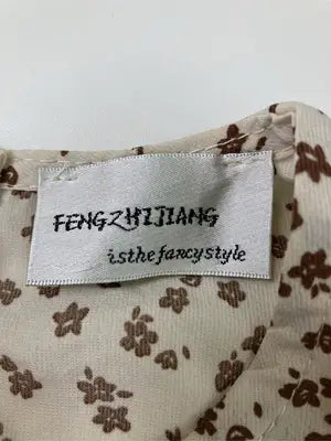 FENGZHIJIANG/ワンピース/ワンピース/ドレス/ベージュ