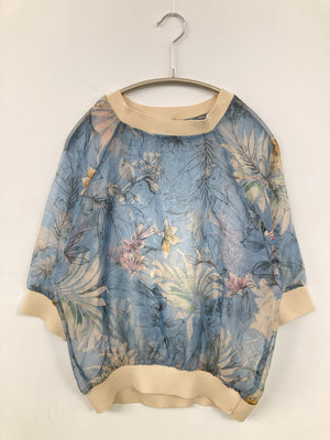 ZARA BASIC/ザラベーシック/Tシャツ/カットソー/トップス/スカイブルー/XS