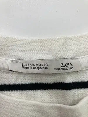 ZARA/ザラ/Tシャツ/カットソー/トップス/ホワイト/S