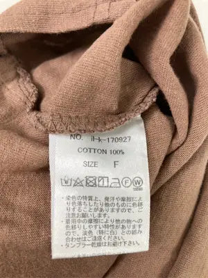 n'Or LABEL/ノアレーベル/Tシャツ/カットソー/トップス/ブラウン/F