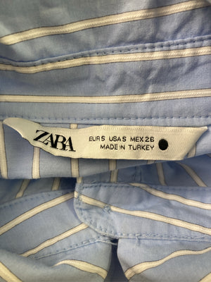 ZARA/ザラ/シャツ/ブラウス/トップス/ブルー/S