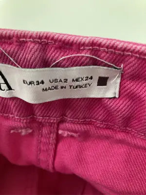 ZARA/ザラ/デニムパンツ/パンツ/ピンク/EUR34 USA2 MEX24