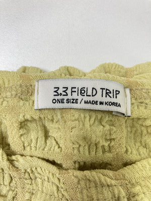 3,3 FIELD TRIP/スリースリーフィールドトリップ/Tシャツ/カットソー/トップス/イエロー/ONE SIZE