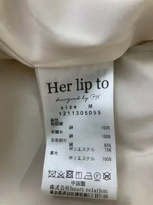 her lip to/ハーリップトゥ/ワンピース/ワンピース/ドレス/ベージュ/M