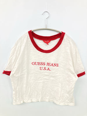 GUESS/ゲス/Tシャツ/カットソー/トップス/ホワイト/M