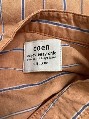 coen/コーエン/シャツ/ブラウス/トップス/オレンジ/LARGE