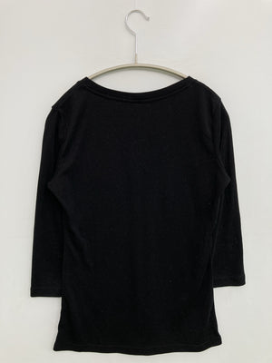 CECIL McBEE/セシルマクビー/Tシャツ/カットソー/トップス/ブラック/38