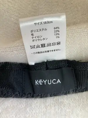 KEYUCA/ケユカ/バケットハット/帽子/アイボリー/58.0cm