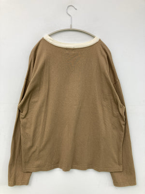 coen/コーエン/Tシャツ/カットソー/トップス/ブラウン/M