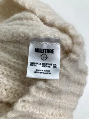 MILLITAGE/ミリテージ/ネックウォーマー/スヌード/ファッション雑貨/アイボリー