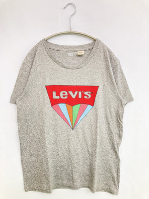 Levis/リーバイス/Tシャツ/カットソー/トップス/グレー/M