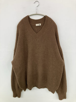 aimoha MEN/アイモハメン/ニット/セーター/トップス/ブラウン/XL