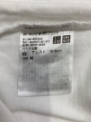 UNIQLO/ユニクロ/Tシャツ/カットソー/トップス/ホワイト/XS