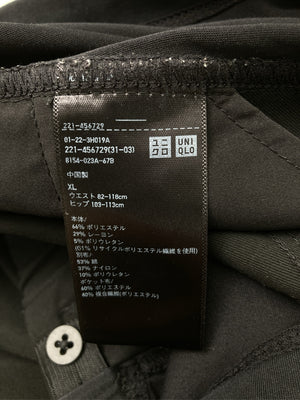 UNIQLO/ユニクロ/スラックス/パンツ/ブラック/XL