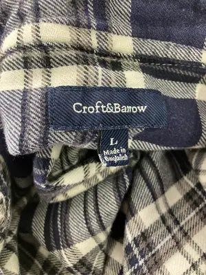 croft&barrow/クラフトアンドバロー/シャツ/ブラウス/トップス/ネイビー/L