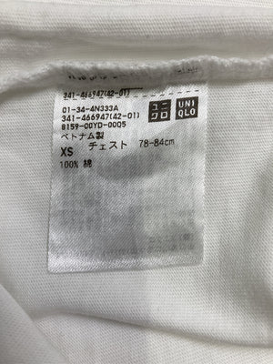 UNIQLO/ユニクロ/Tシャツ/カットソー/トップス/ホワイト/XS
