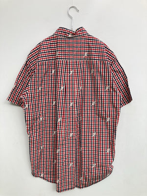 TOMMY HILFIGER/トミーヒルフィガー/シャツ/ブラウス/トップス/レッド/M