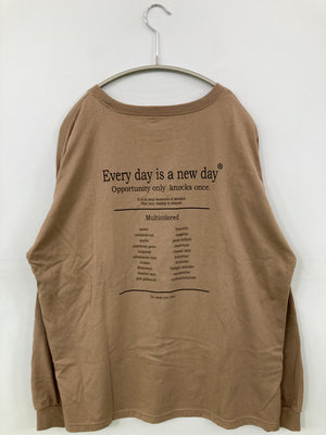 Tシャツ/カットソー/トップス/ベージュ/F