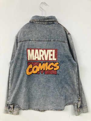 MARVEL/マーベル/シャツ/ブラウス/トップス/スカイブルー/M