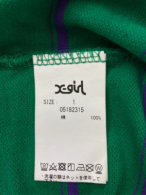 X-GIRL/エックスガール/Tシャツ/カットソー/トップス/グリーン/1