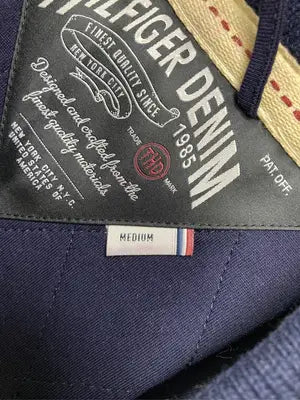 HILFIGER DENIM/ヒルフィガーデニム/スタジャン/ジャケット/アウター/ネイビー/MEDIUM