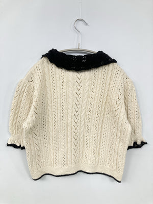 ZARA/ザラ/ニット/セーター/トップス/アイボリー/EUR L/USA L/MEX 30