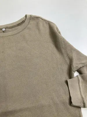 Tシャツ/カットソー/トップス/ブラウン/LL ウエスト93~101 身長154~162