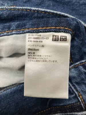 UNIQLO JEANS/ユニクロジーンズ/デニムパンツ/パンツ/ブルー/25(63.5cm)