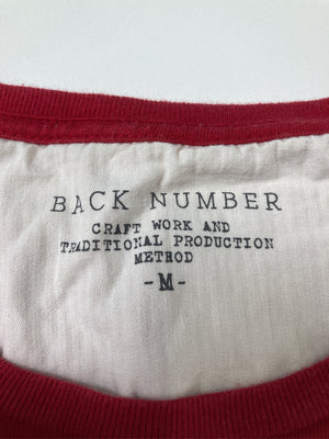 BACK NUMBER/バックナンバー/Tシャツ/カットソー/トップス/レッド/M
