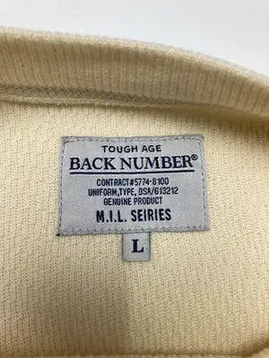 BACK NUMBER/バックナンバー/Tシャツ/カットソー/トップス/アイボリー/L