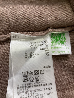 SENSE OF PLACE/センスオブプレイス/ニット/セーター/トップス/ブラウン/M