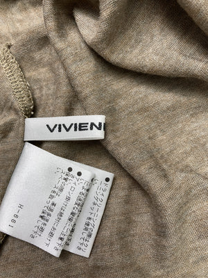 VIVIENNE TAM/ヴィヴィアンタム/Tシャツ/カットソー/トップス/ブラウン/1