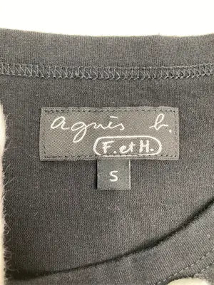 agnès b./アニエスベー/Tシャツ/カットソー/トップス/ブラック/S