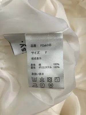 forksy./フォルクシー/ロングスカート/スカート/ホワイト/F