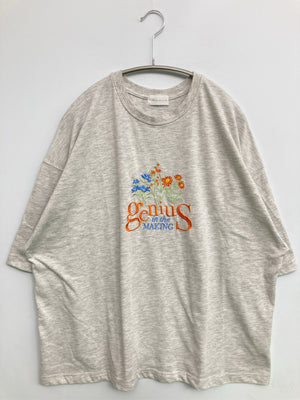 nemne/ネンネ/Tシャツ/カットソー/トップス/グレー/M