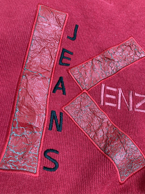 KENZO JEANS/ケンゾージーンズ/スウェット/トップス/レッド/FREE
